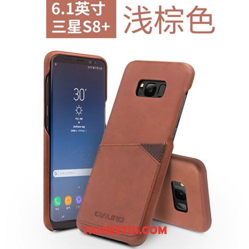 Etui Samsung Galaxy S8+ Cienkie Gwiazda Skórzany Futerał, Obudowa Samsung Galaxy S8+ Karta Telefon Komórkowy Braun