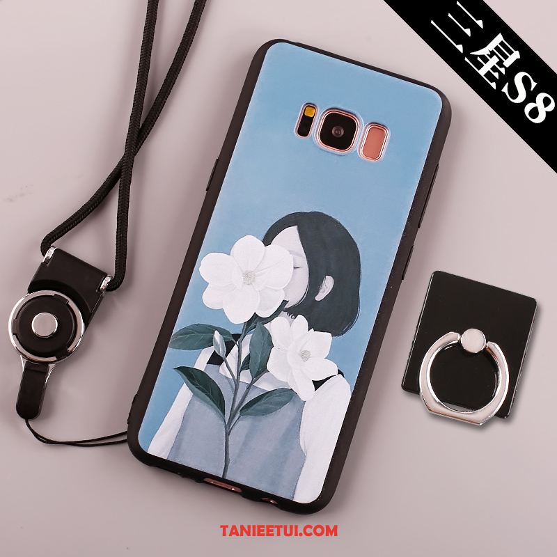 Etui Samsung Galaxy S8 Czarny Duży Ring, Obudowa Samsung Galaxy S8 Klamra Telefon Komórkowy Tendencja