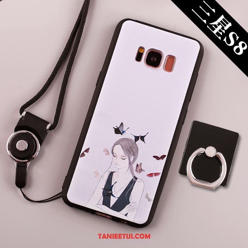 Etui Samsung Galaxy S8 Czarny Duży Ring, Obudowa Samsung Galaxy S8 Klamra Telefon Komórkowy Tendencja