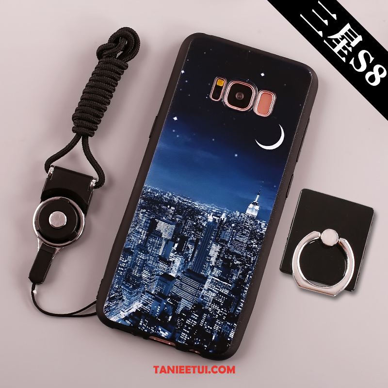 Etui Samsung Galaxy S8 Czarny Duży Ring, Obudowa Samsung Galaxy S8 Klamra Telefon Komórkowy Tendencja