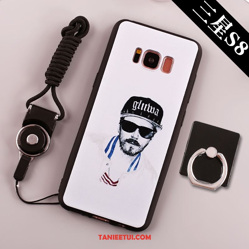 Etui Samsung Galaxy S8 Czarny Duży Ring, Obudowa Samsung Galaxy S8 Klamra Telefon Komórkowy Tendencja