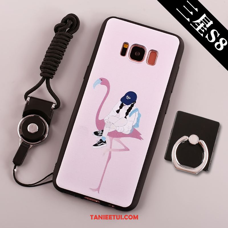 Etui Samsung Galaxy S8 Czarny Duży Ring, Obudowa Samsung Galaxy S8 Klamra Telefon Komórkowy Tendencja