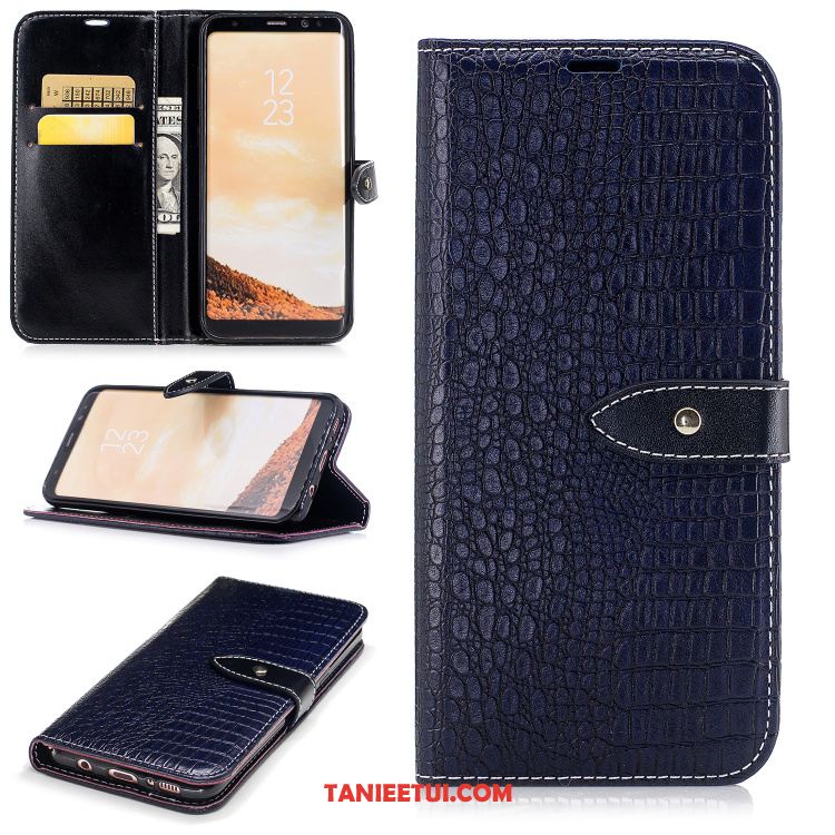 Etui Samsung Galaxy S8 Czerwony Gwiazda Vintage, Pokrowce Samsung Galaxy S8 Wzór Krokodyla Telefon Komórkowy Anti-fall