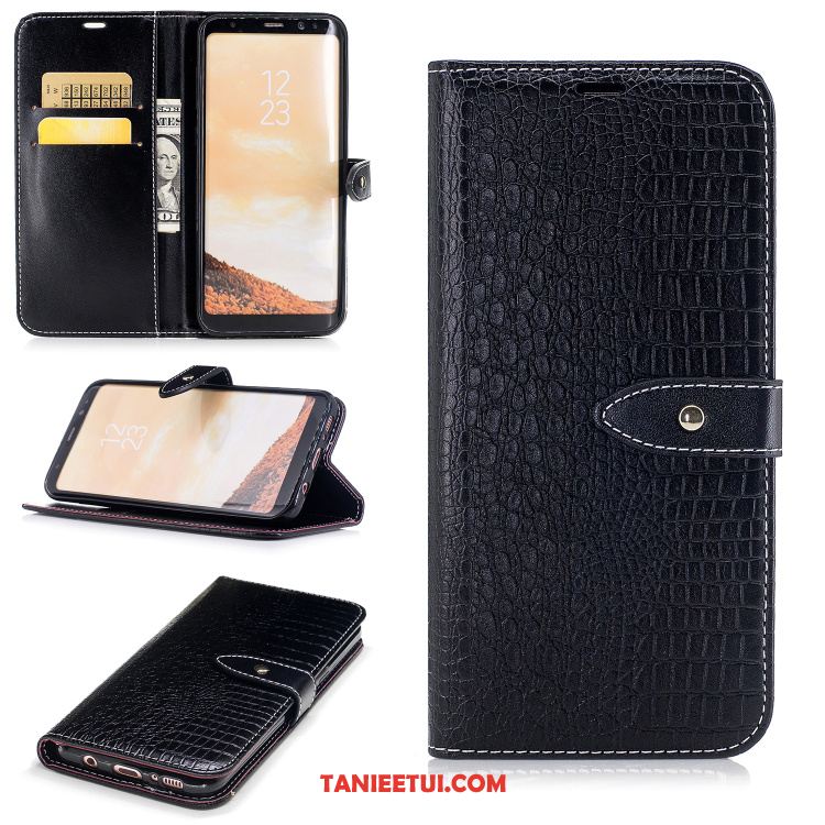 Etui Samsung Galaxy S8 Czerwony Gwiazda Vintage, Pokrowce Samsung Galaxy S8 Wzór Krokodyla Telefon Komórkowy Anti-fall