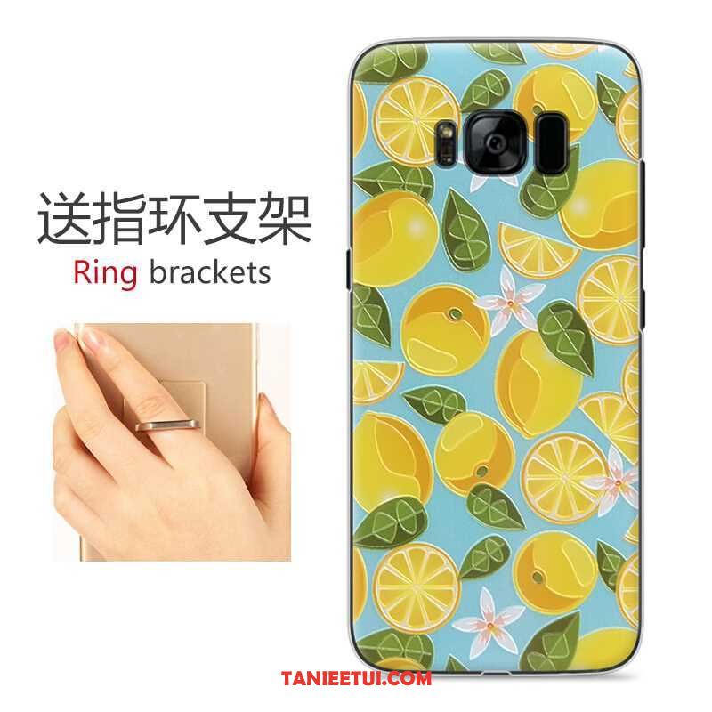 Etui Samsung Galaxy S8 Gwiazda Tendencja Relief, Futerał Samsung Galaxy S8 Niebieski Kolor Ochraniacz