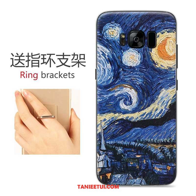 Etui Samsung Galaxy S8 Gwiazda Tendencja Relief, Futerał Samsung Galaxy S8 Niebieski Kolor Ochraniacz