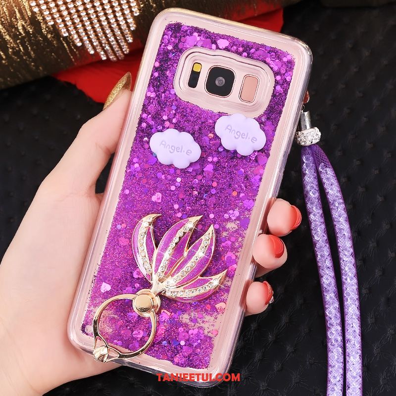 Etui Samsung Galaxy S8+ Silikonowe Gwiazda Quicksand, Pokrowce Samsung Galaxy S8+ Tendencja Wiszące Ozdoby Purpurowy