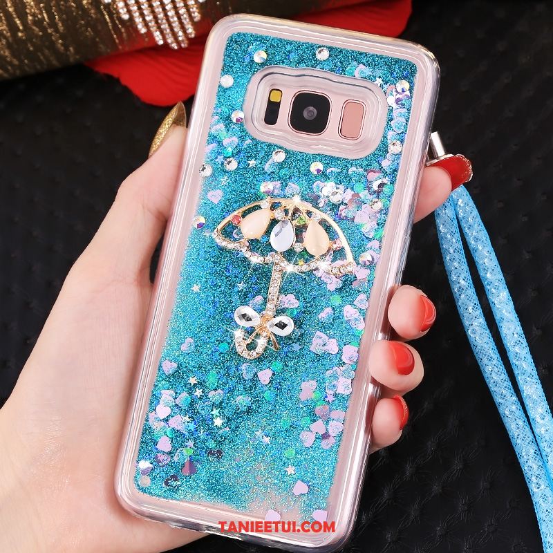 Etui Samsung Galaxy S8+ Silikonowe Gwiazda Quicksand, Pokrowce Samsung Galaxy S8+ Tendencja Wiszące Ozdoby Purpurowy