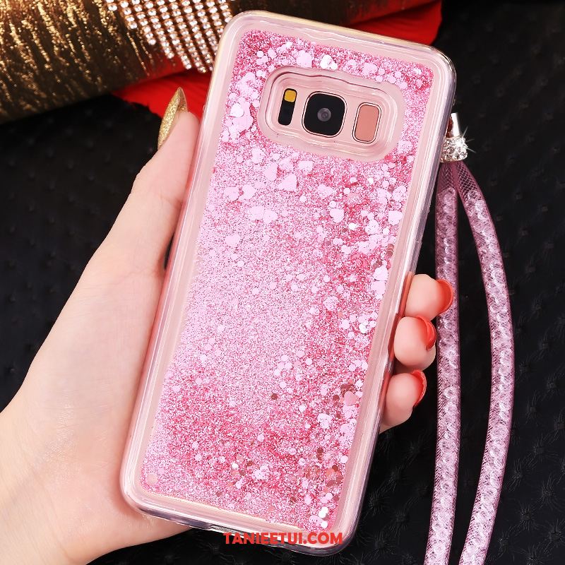 Etui Samsung Galaxy S8+ Silikonowe Gwiazda Quicksand, Pokrowce Samsung Galaxy S8+ Tendencja Wiszące Ozdoby Purpurowy