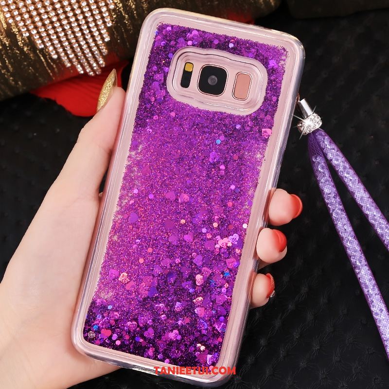 Etui Samsung Galaxy S8+ Silikonowe Gwiazda Quicksand, Pokrowce Samsung Galaxy S8+ Tendencja Wiszące Ozdoby Purpurowy