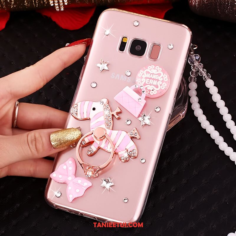 Etui Samsung Galaxy S8+ Silikonowe Rhinestone Gwiazda, Obudowa Samsung Galaxy S8+ Tendencja Kwiaty Telefon Komórkowy