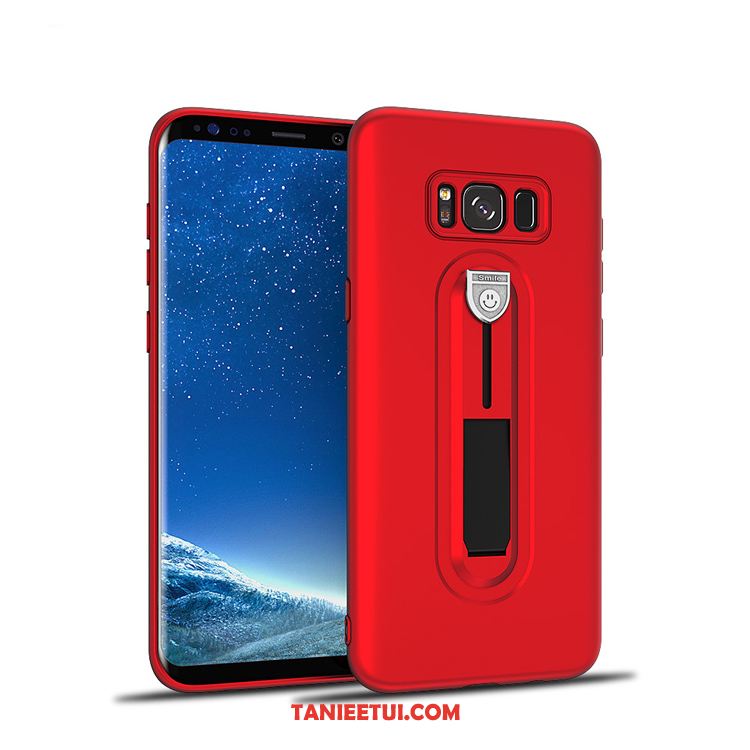 Etui Samsung Galaxy S8+ Silikonowe Wspornik Anti-fall, Futerał Samsung Galaxy S8+ Wisząca Szyja Gwiazda Czerwony