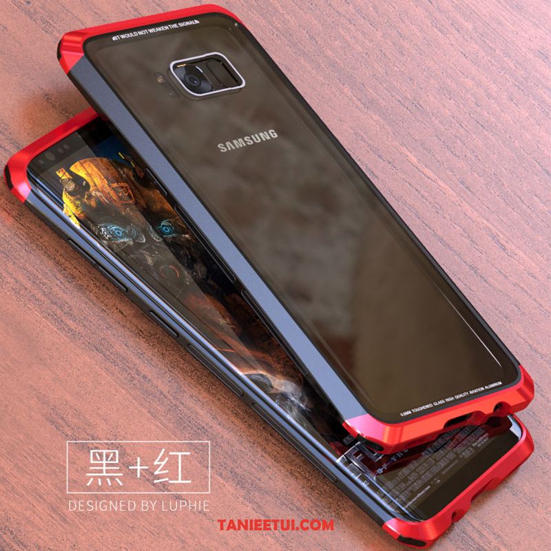 Etui Samsung Galaxy S8+ Telefon Komórkowy Anti-fall Czarny, Futerał Samsung Galaxy S8+ Ochraniacz Granica Szkło