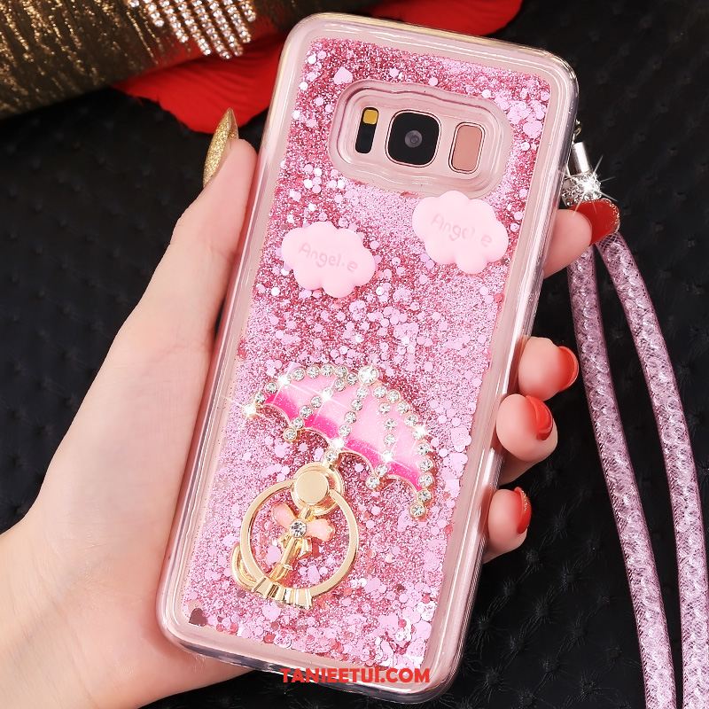Etui Samsung Galaxy S8 Wiszące Ozdoby Niebieski Gwiazda, Obudowa Samsung Galaxy S8 Quicksand Ochraniacz Tendencja