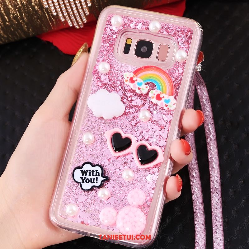 Etui Samsung Galaxy S8 Wiszące Ozdoby Niebieski Gwiazda, Obudowa Samsung Galaxy S8 Quicksand Ochraniacz Tendencja