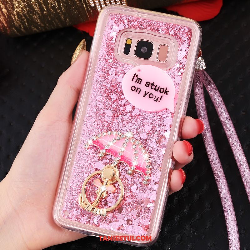 Etui Samsung Galaxy S8 Wiszące Ozdoby Niebieski Gwiazda, Obudowa Samsung Galaxy S8 Quicksand Ochraniacz Tendencja