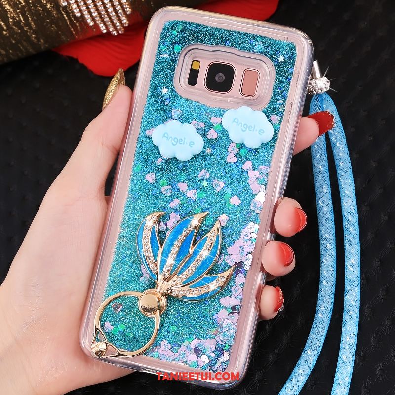 Etui Samsung Galaxy S8 Wiszące Ozdoby Niebieski Gwiazda, Obudowa Samsung Galaxy S8 Quicksand Ochraniacz Tendencja
