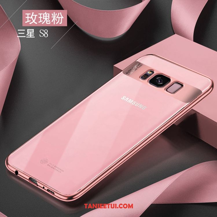 Etui Samsung Galaxy S8 Złoto Telefon Komórkowy Silikonowe, Futerał Samsung Galaxy S8 Przezroczysty Ochraniacz Anti-fall