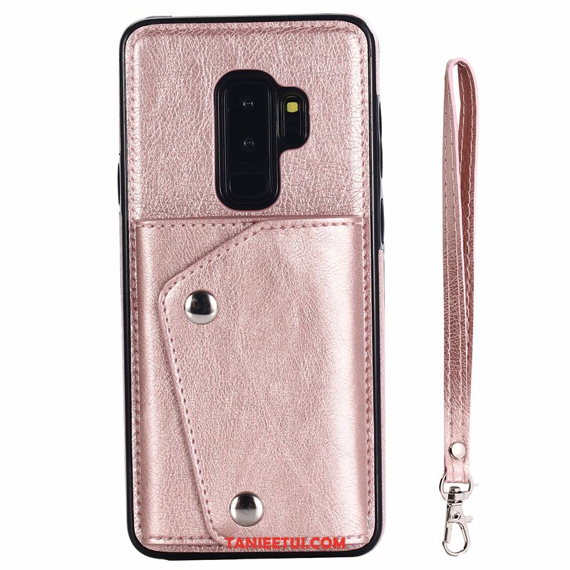 Etui Samsung Galaxy S9+ Gwiazda Pakiet Kart Wiszące Ozdoby, Pokrowce Samsung Galaxy S9+ Karta Skórzany Futerał Portfel Braun