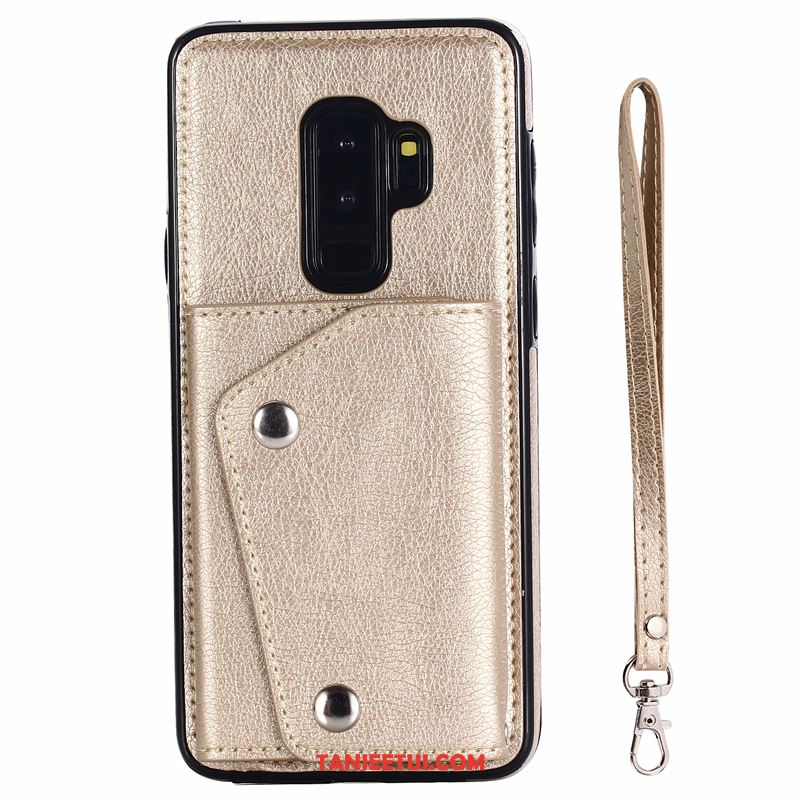 Etui Samsung Galaxy S9+ Gwiazda Pakiet Kart Wiszące Ozdoby, Pokrowce Samsung Galaxy S9+ Karta Skórzany Futerał Portfel Braun