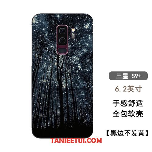 Etui Samsung Galaxy S9+ Gwiaździsty Anti-fall Miękki, Futerał Samsung Galaxy S9+ Niebieski All Inclusive Telefon Komórkowy