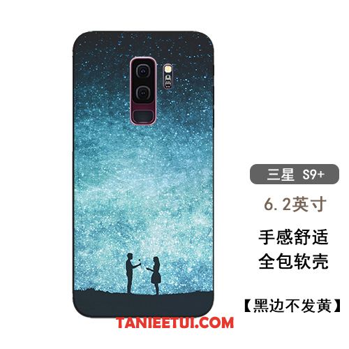 Etui Samsung Galaxy S9+ Gwiaździsty Anti-fall Miękki, Futerał Samsung Galaxy S9+ Niebieski All Inclusive Telefon Komórkowy