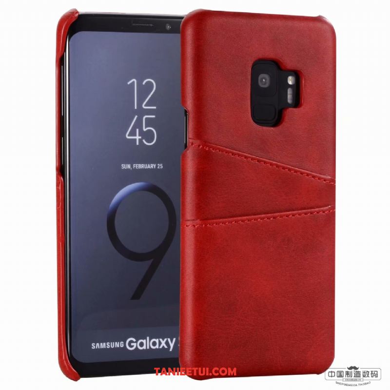 Etui Samsung Galaxy S9 Karta Gwiazda Telefon Komórkowy, Futerał Samsung Galaxy S9 Żółty Prawdziwa Skóra Ochraniacz