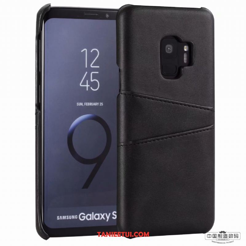 Etui Samsung Galaxy S9 Karta Gwiazda Telefon Komórkowy, Futerał Samsung Galaxy S9 Żółty Prawdziwa Skóra Ochraniacz