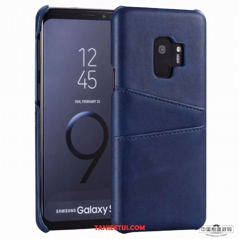 Etui Samsung Galaxy S9 Karta Gwiazda Telefon Komórkowy, Futerał Samsung Galaxy S9 Żółty Prawdziwa Skóra Ochraniacz