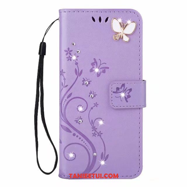 Etui Samsung Galaxy S9+ Motyl Telefon Komórkowy Złoto, Futerał Samsung Galaxy S9+ Relief Gwiazda Skórzany Futerał