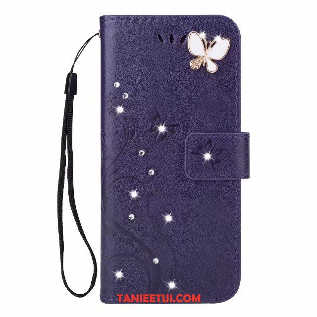 Etui Samsung Galaxy S9+ Motyl Telefon Komórkowy Złoto, Futerał Samsung Galaxy S9+ Relief Gwiazda Skórzany Futerał