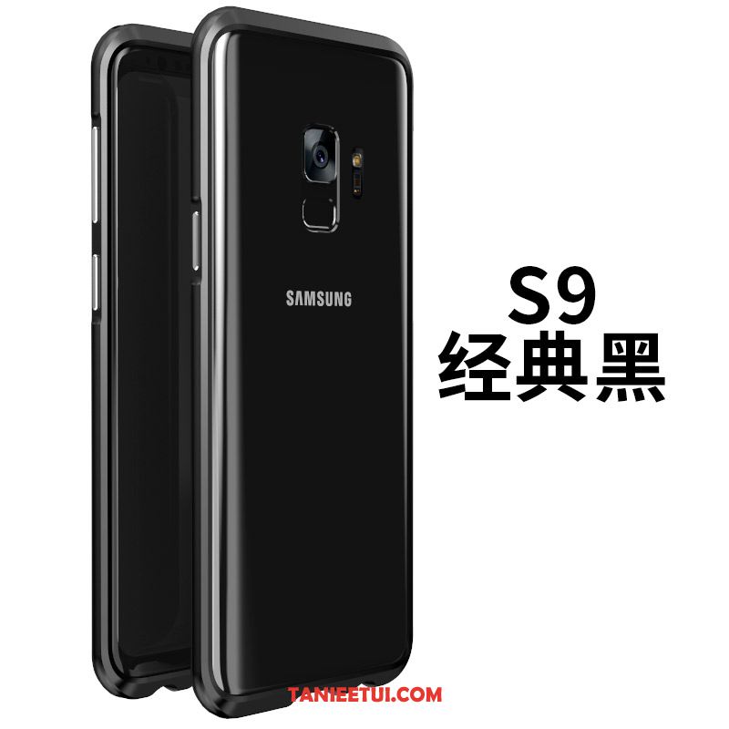 Etui Samsung Galaxy S9 Niebieski Nubuku Telefon Komórkowy, Futerał Samsung Galaxy S9 Gwiazda Metal Ochraniacz