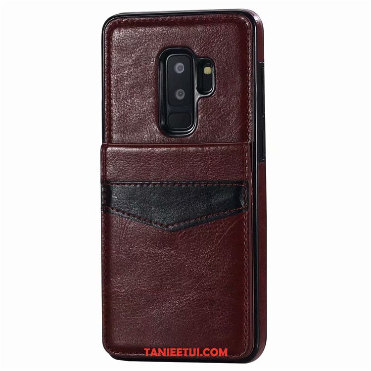 Etui Samsung Galaxy S9+ Niebieski Telefon Komórkowy Gwiazda, Pokrowce Samsung Galaxy S9+ Skórzany Futerał Kreatywne Karta