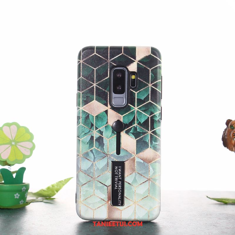 Etui Samsung Galaxy S9+ Relief Niebieski Gwiazda, Obudowa Samsung Galaxy S9+ Telefon Komórkowy Kolor Proste