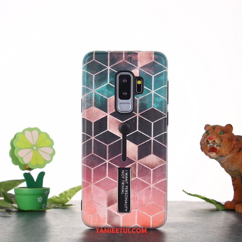 Etui Samsung Galaxy S9+ Relief Niebieski Gwiazda, Obudowa Samsung Galaxy S9+ Telefon Komórkowy Kolor Proste