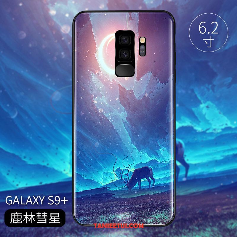 Etui Samsung Galaxy S9+ Szkło Osobowość Nubuku, Obudowa Samsung Galaxy S9+ Cienkie Lustro Czerwony Netto