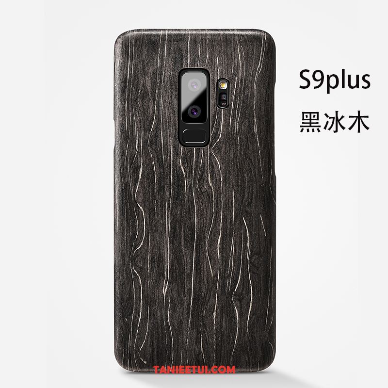 Etui Samsung Galaxy S9+ Tylna Pokrywa Ochraniacz Drewniany, Obudowa Samsung Galaxy S9+ Telefon Komórkowy Cienka Gwiazda Braun