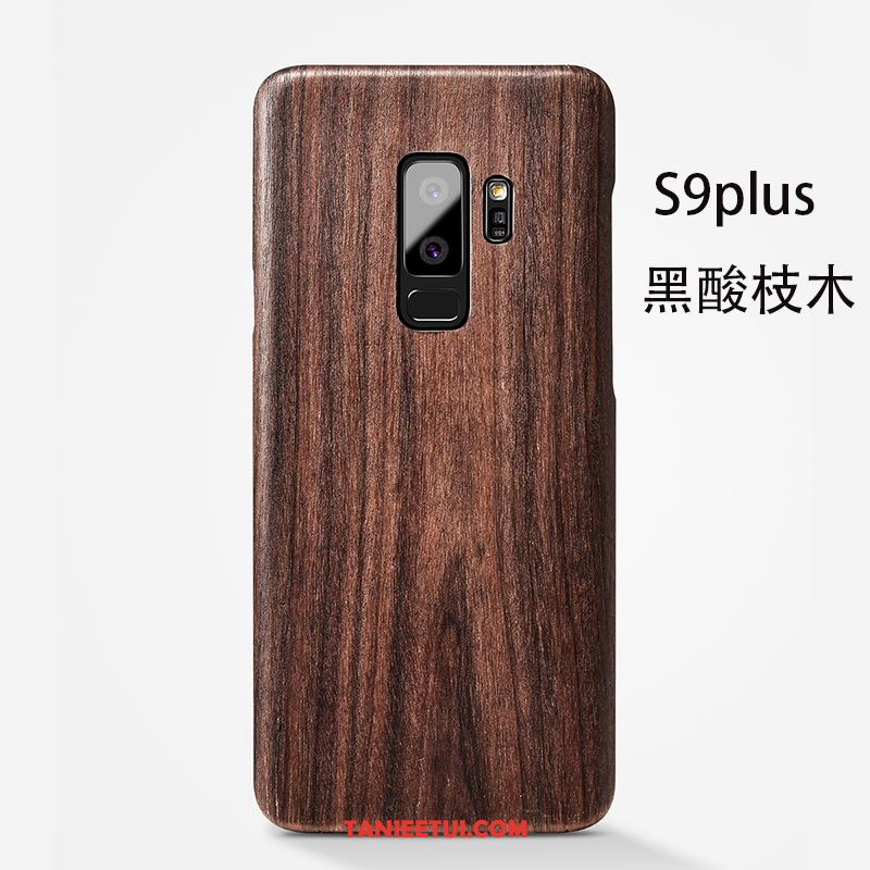 Etui Samsung Galaxy S9+ Tylna Pokrywa Ochraniacz Drewniany, Obudowa Samsung Galaxy S9+ Telefon Komórkowy Cienka Gwiazda Braun