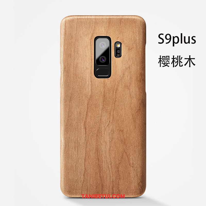 Etui Samsung Galaxy S9+ Tylna Pokrywa Ochraniacz Drewniany, Obudowa Samsung Galaxy S9+ Telefon Komórkowy Cienka Gwiazda Braun