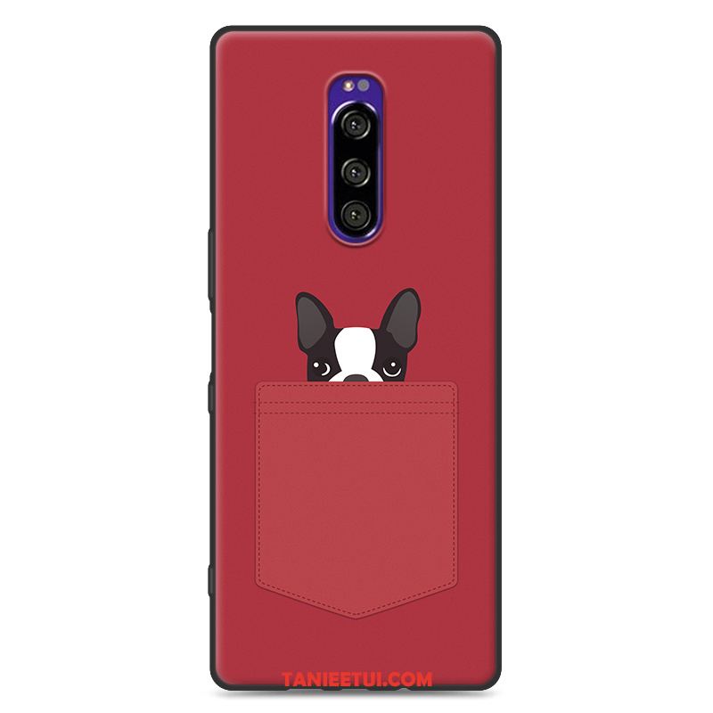 Etui Sony Xperia 1 Czarny Nowy Modna Marka, Obudowa Sony Xperia 1 Telefon Komórkowy Osobowość Miękki