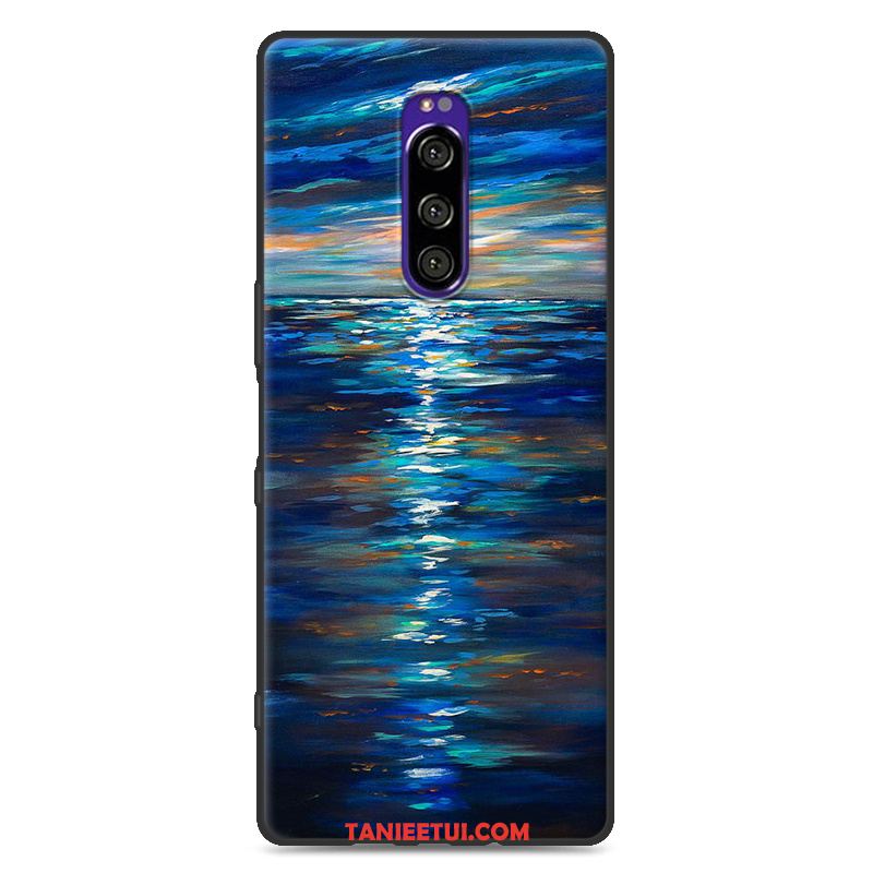 Etui Sony Xperia 1 Czarny Nowy Modna Marka, Obudowa Sony Xperia 1 Telefon Komórkowy Osobowość Miękki