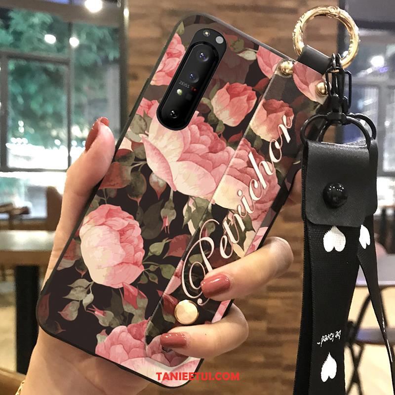 Etui Sony Xperia 1 Ii Ochraniacz Wiszące Ozdoby Miękki, Futerał Sony Xperia 1 Ii Świeży Sakura Kwiaty