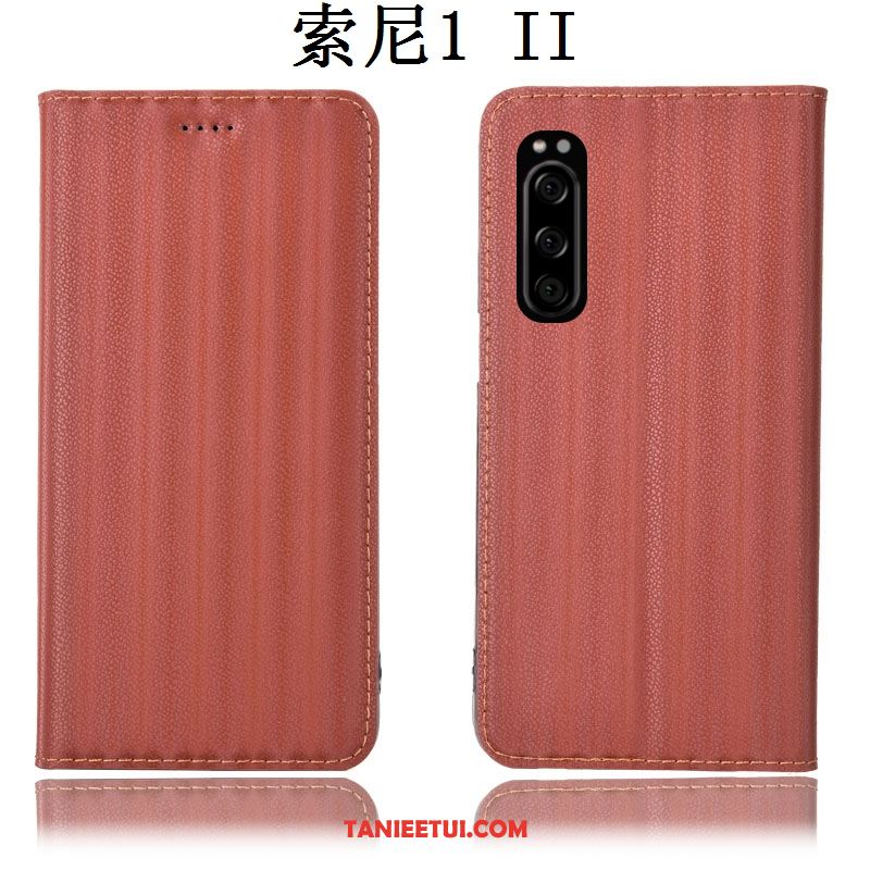 Etui Sony Xperia 1 Ii Skórzany Futerał Ochraniacz Telefon Komórkowy, Pokrowce Sony Xperia 1 Ii Gradient Zielony Anti-fall