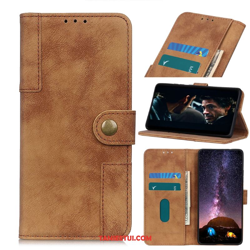 Etui Sony Xperia 1 Ii Skórzany Futerał Portfel Vintage, Pokrowce Sony Xperia 1 Ii Telefon Komórkowy Braun