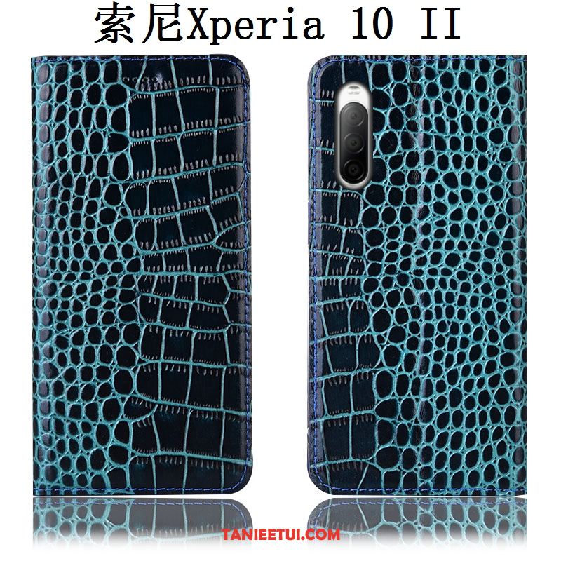 Etui Sony Xperia 10 Ii Anti-fall Krokodyl Telefon Komórkowy, Futerał Sony Xperia 10 Ii Czarny Ochraniacz All Inclusive