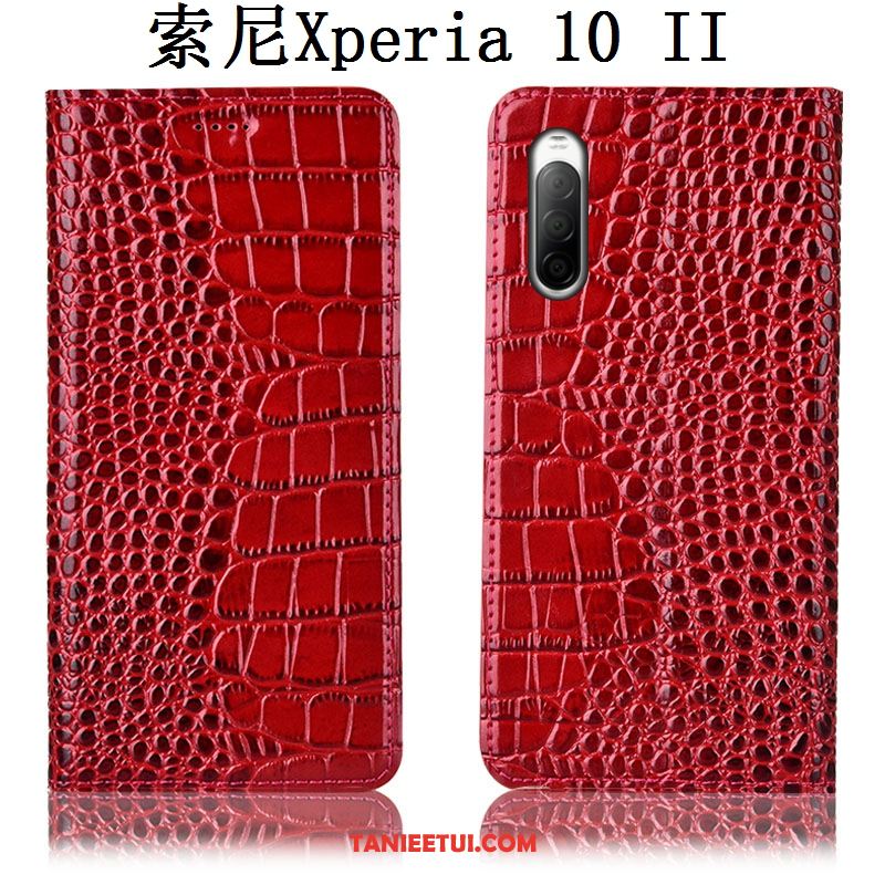 Etui Sony Xperia 10 Ii Anti-fall Krokodyl Telefon Komórkowy, Futerał Sony Xperia 10 Ii Czarny Ochraniacz All Inclusive