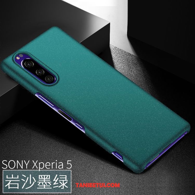 Etui Sony Xperia 5 Ochraniacz Nubuku Telefon Komórkowy, Pokrowce Sony Xperia 5 Anti-fall Trudno Zielony