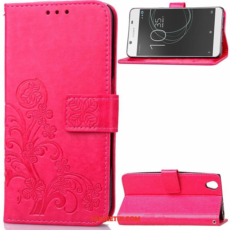 Etui Sony Xperia L1 Miękki Czerwony Ochraniacz, Pokrowce Sony Xperia L1 Klapa Anti-fall Silikonowe