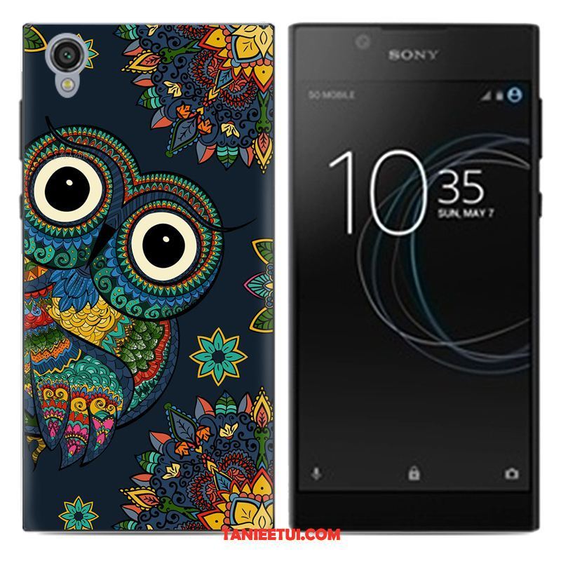 Etui Sony Xperia L1 Niebieski Kreskówka Kreatywne, Futerał Sony Xperia L1 Tendencja Telefon Komórkowy Beige