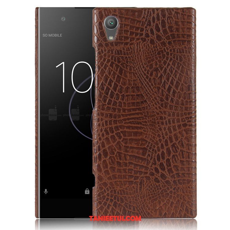 Etui Sony Xperia Xa1 Plus Telefon Komórkowy Krokodyl Trudno, Obudowa Sony Xperia Xa1 Plus Ochraniacz Czarny